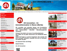 Tablet Screenshot of dh-immobilien.de